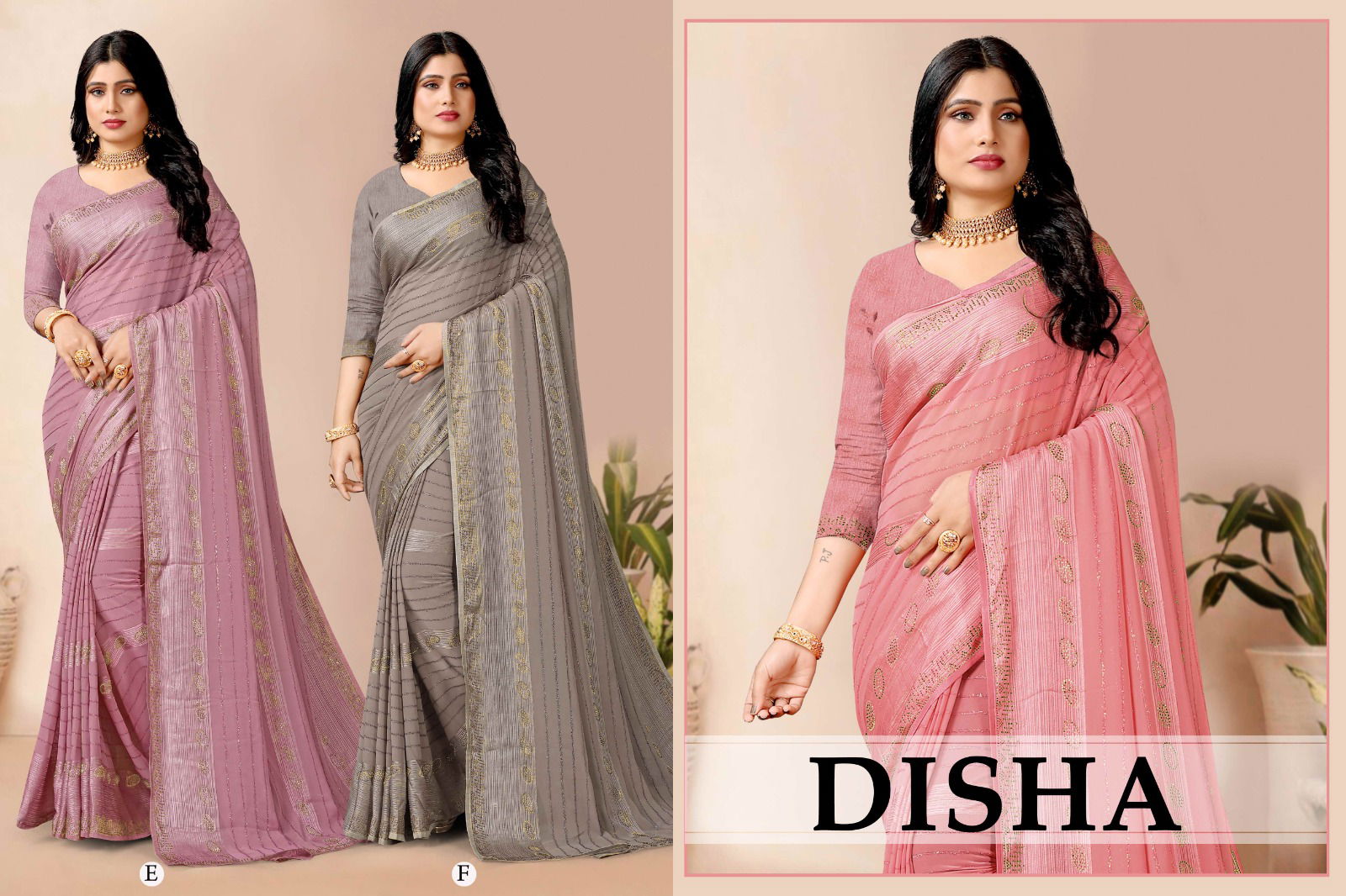 Disha By Ronisha Siroski Diamond Party Wear Sarees Catalog